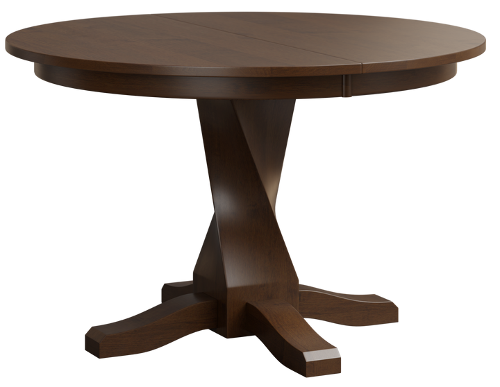 QW Amish Dakota Twist Single Pedestal Table