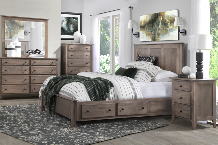 QW Amish Dallas 5pc Set w/ Storage Bed