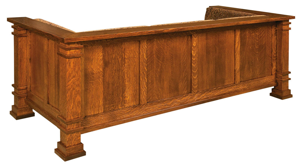 Wooden bar with a classic design on a white background