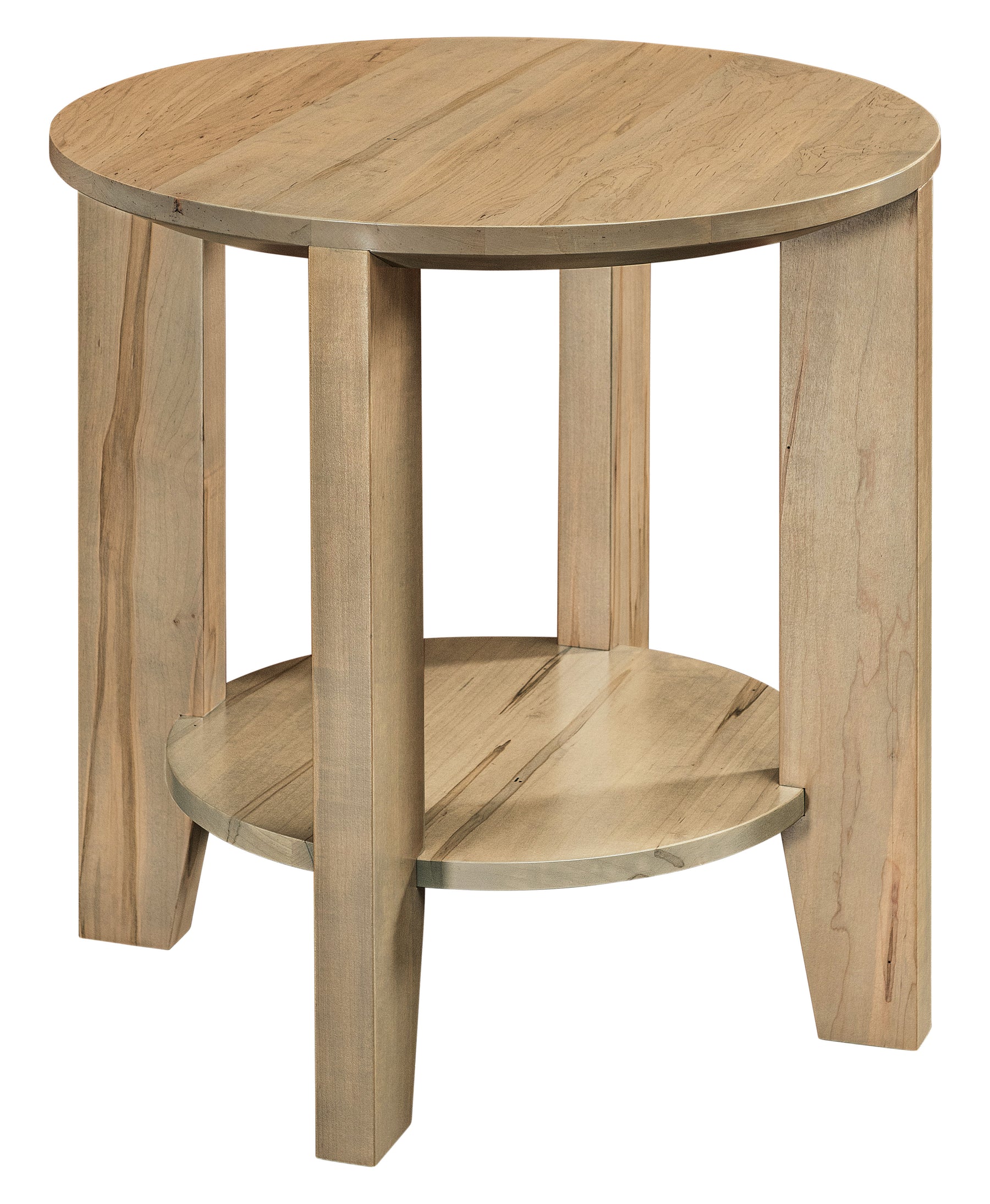 QW Amish Macy Round End Table Quality Woods Furniture