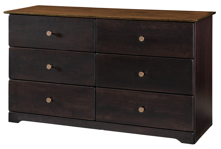 QW Amish Harlow Low Dresser w/ Optional Mirror