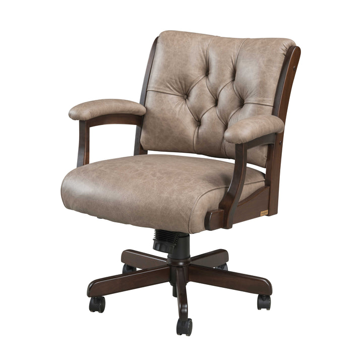 QW Amish Edelweiss Tufted Desk Chair