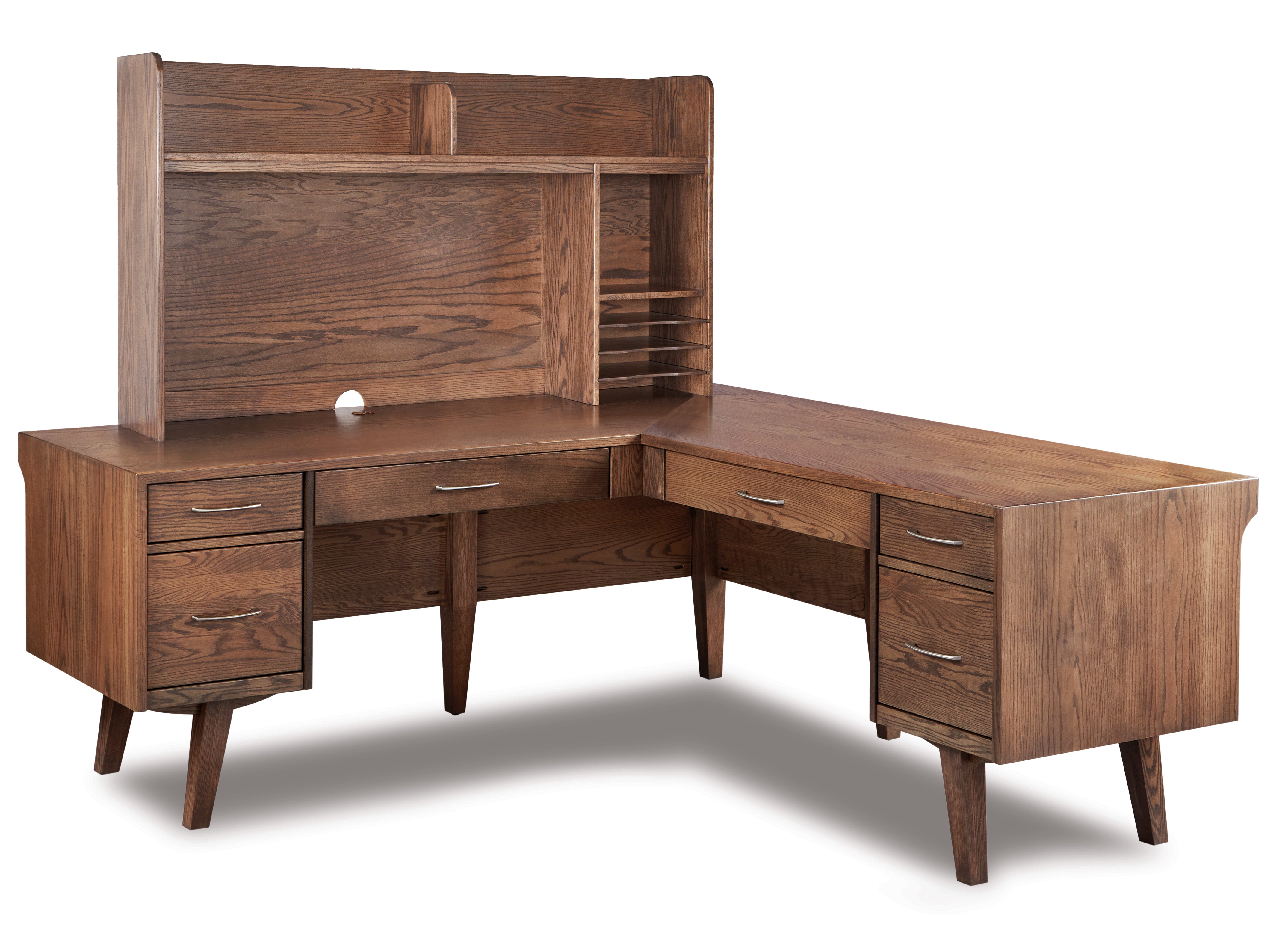 QW Amish Marina L-Shape Desk - Thumbnail 3