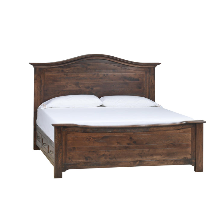 QW Amish Teton Arch Storage Bed