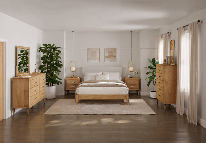 QW Amish Florence Upholstered Platform Bed