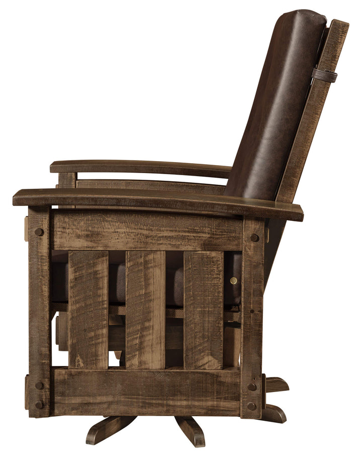 QW Amish Houston Swivel Glider