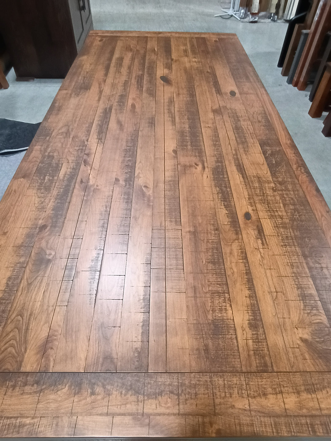 Clearance Omaha Saw Marked 48x108 Solid Top Table
