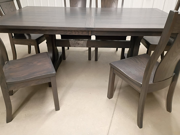 Clearance Franklin 48x84 w/2-16"Lvs and 6 Jasper Side Chairs