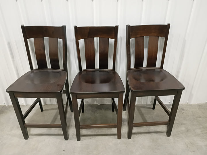 Clearance Anover Bar Chairs Brown Maple (set of 3)