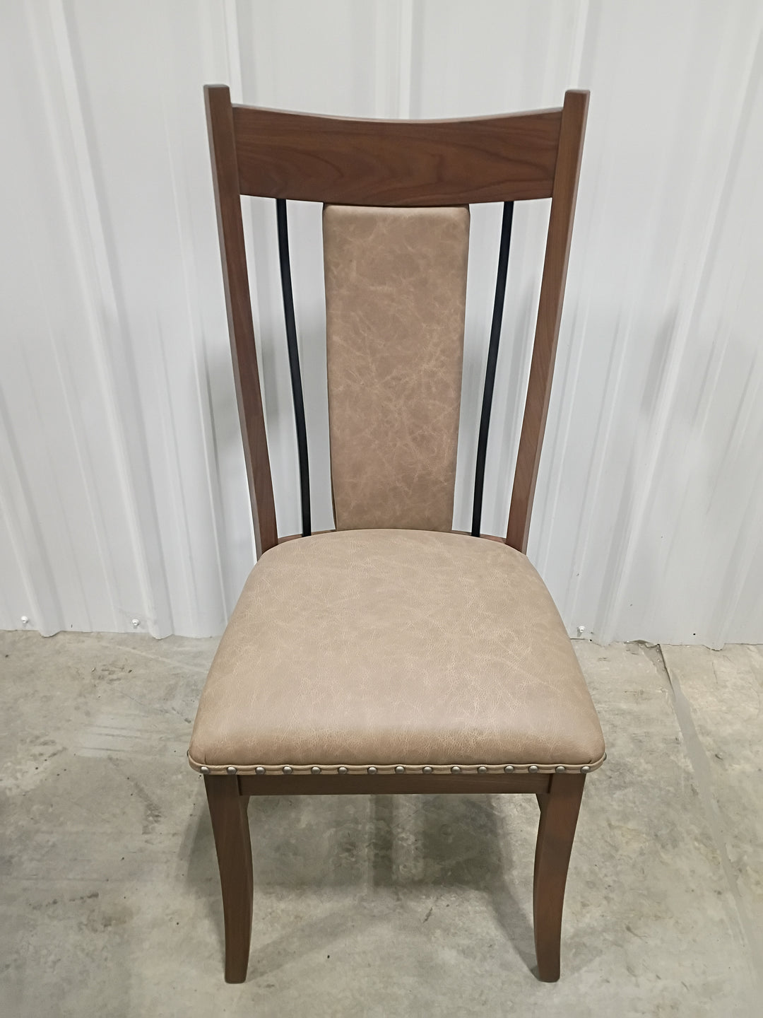 Clearance Eagle WI Upholstered Chairs in Walnut with Leather (set of 10)