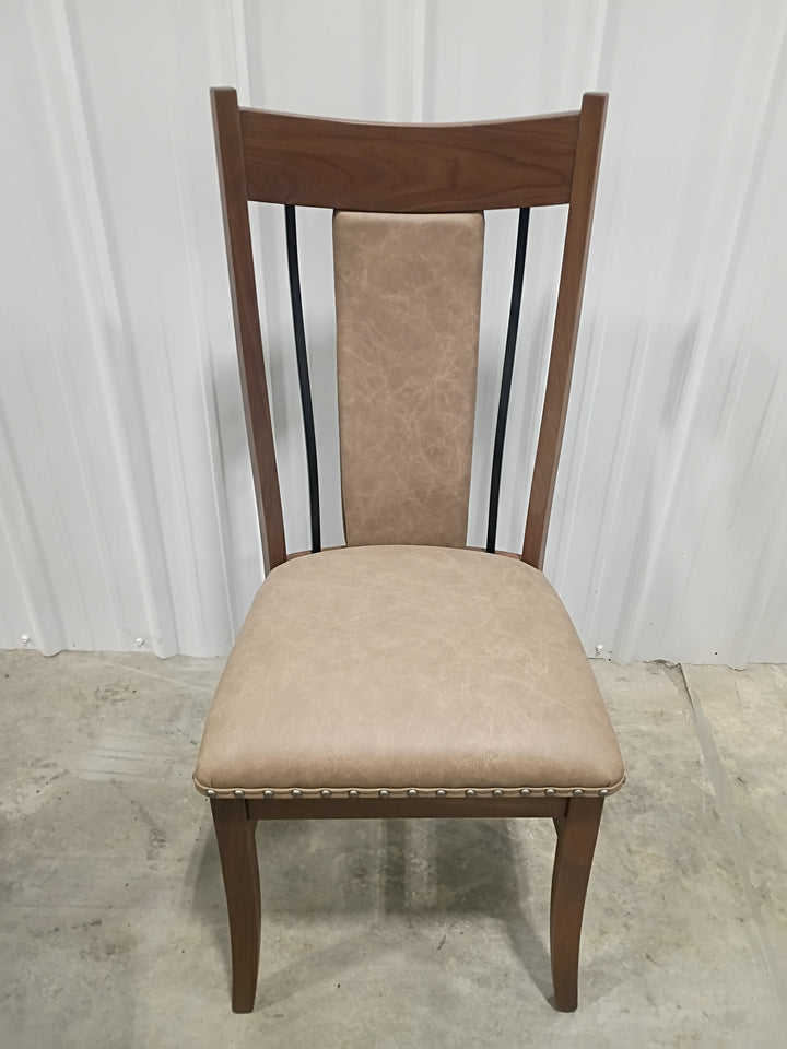 Clearance Eagle WI Upholstered Chairs in Walnut with Leather (set of 10)