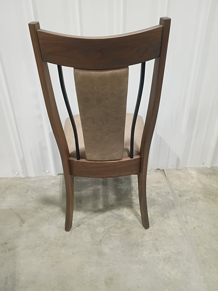Clearance Eagle WI Upholstered Chairs in Walnut with Leather (set of 10)