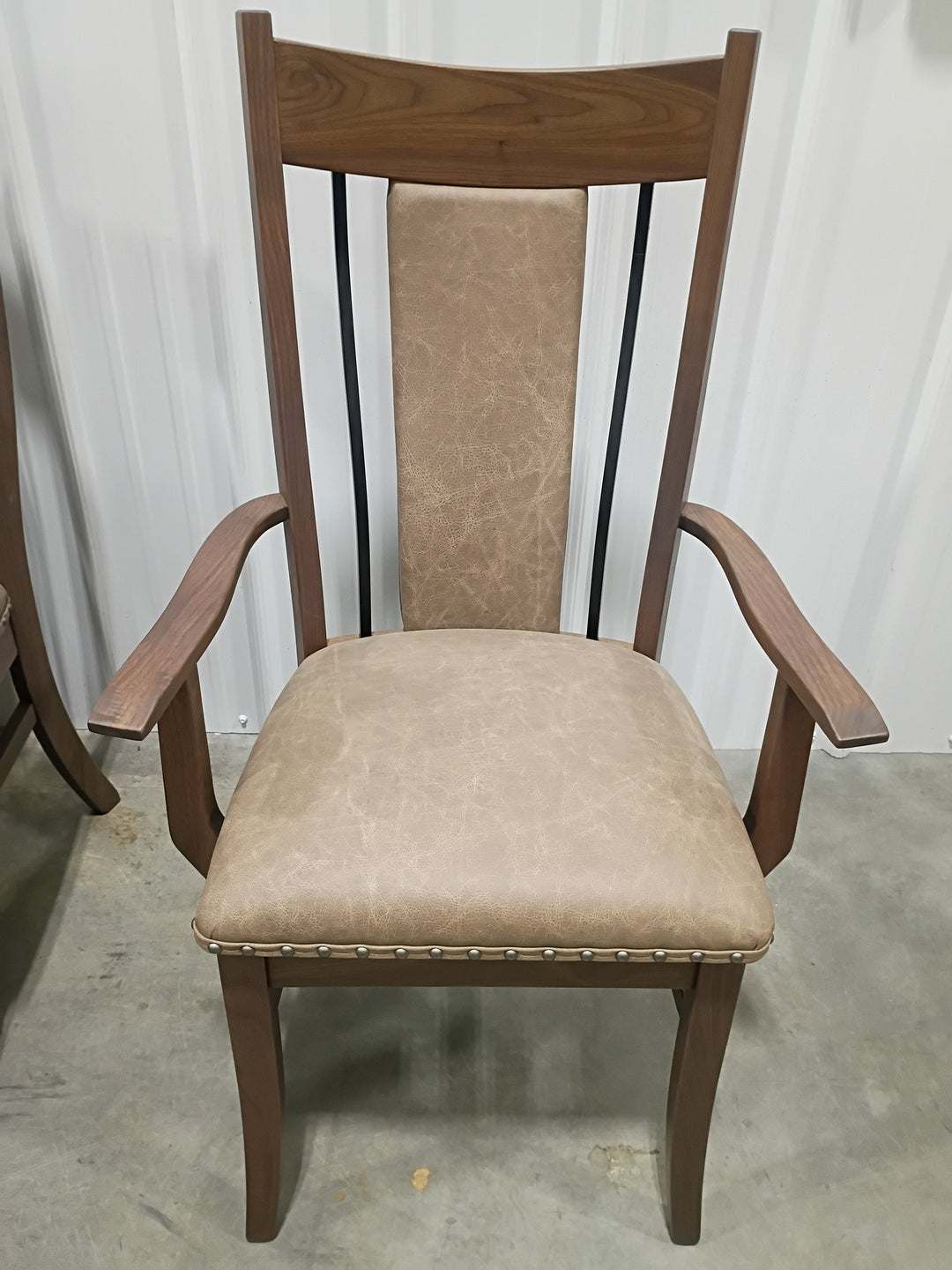 Clearance Eagle WI Upholstered Chairs in Walnut with Leather (set of 10)