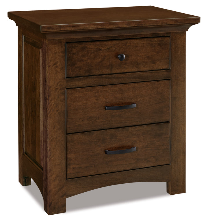 QW Amish Abby 3 Drawer Nightstand