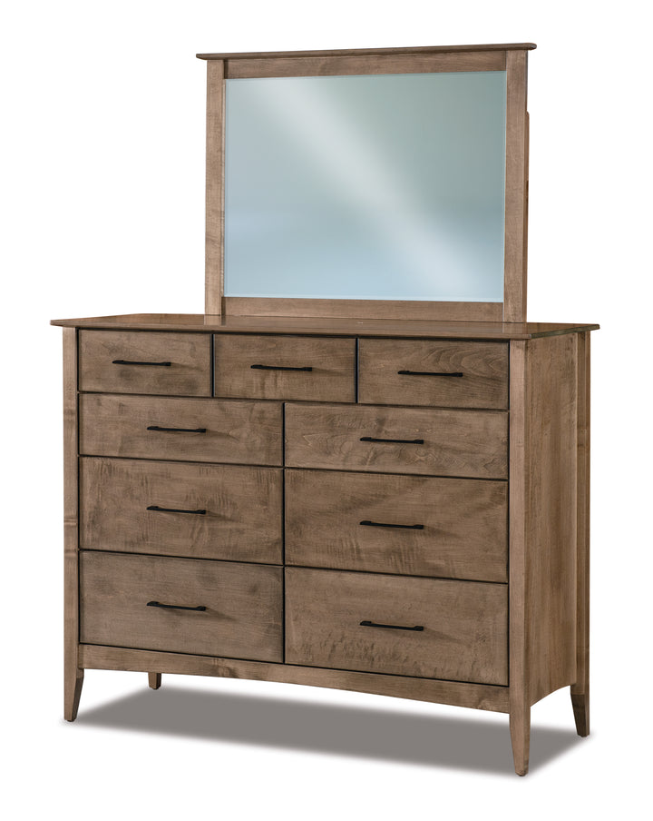 QW Amish Atlantic 9 Drawer Dresser w/ Optional Mirror