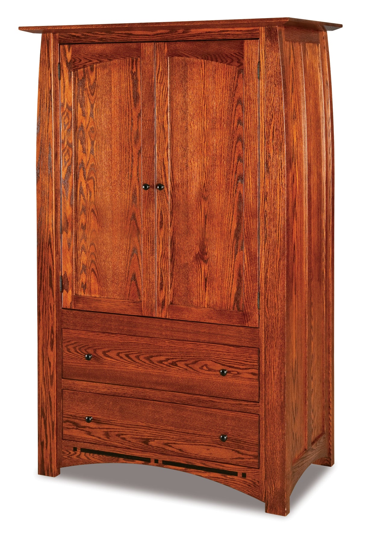 QW Amish Boulder Creek Double Wardrobe Armoire