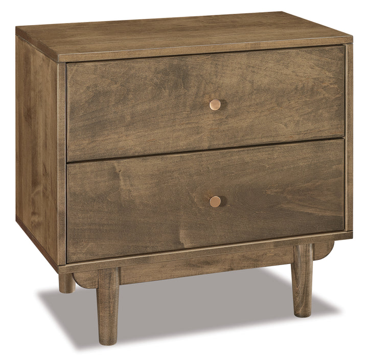 QW Amish Baymont 2 Drawer Nightstand