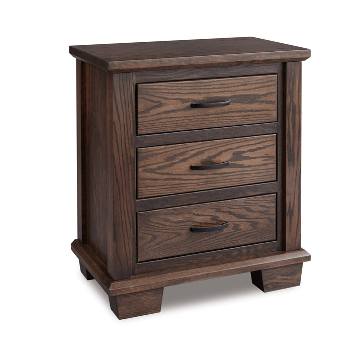 QW Amish Burlington 30" 3 Drawer Nightstand