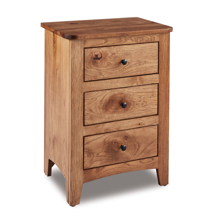 QW Amish Dover 3 Drawer Nightstand