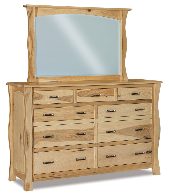 QW Amish Reno 9 Drawer Dresser w/ Optional Mirror