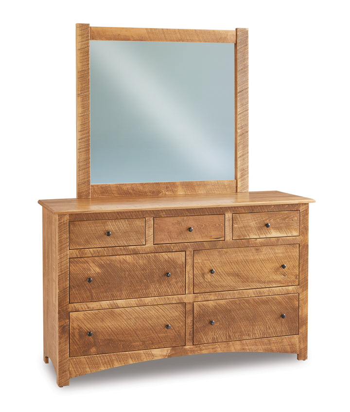 QW Amish Troy 7 Drawer Dresser w/ Optional Mirror