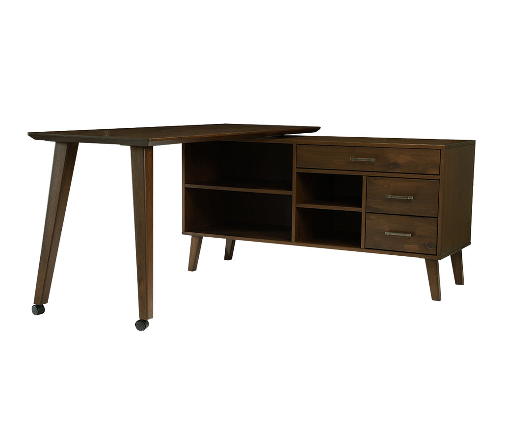 Lake Mills Swivel L Desk