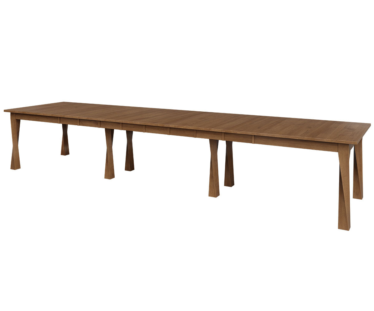 QW Amish Lexington Twist Banquet Leg Table - Thumbnail 3