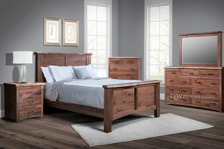 QW Amish Live Edge 5pc Set