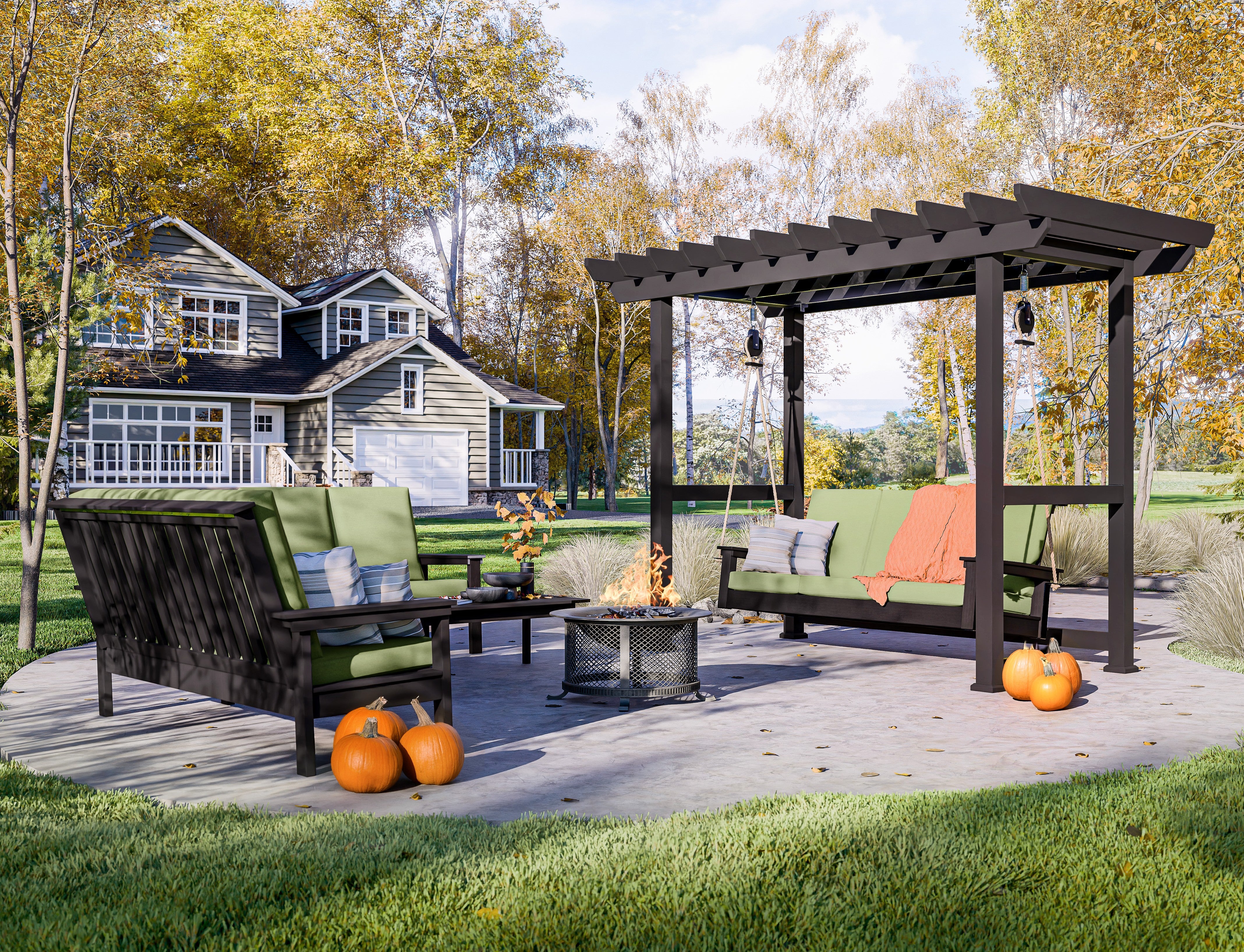 QW Amish London Daybed Swing - Thumbnail 2