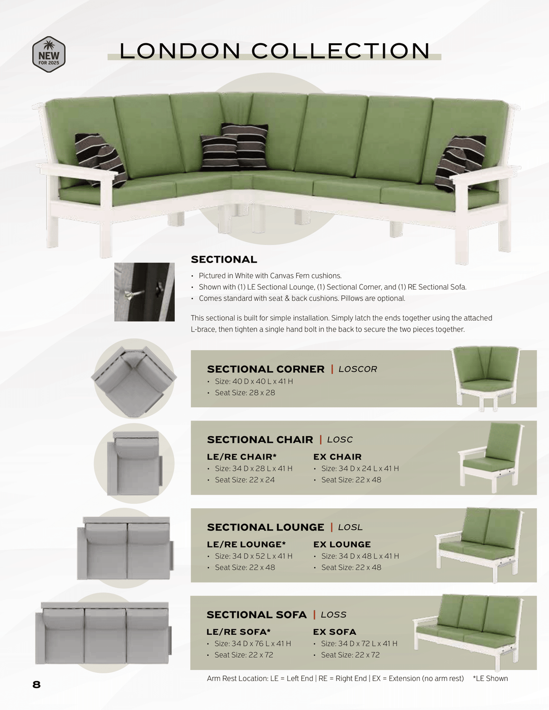 QW Amish London Sectional