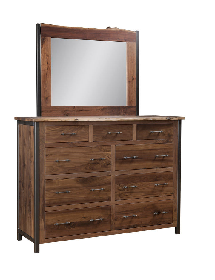 QW Amish Structura Live Edge Dresser & Optional Mirror