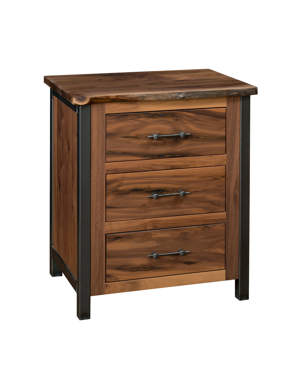 QW Amish Structura Live Edge Nightstand