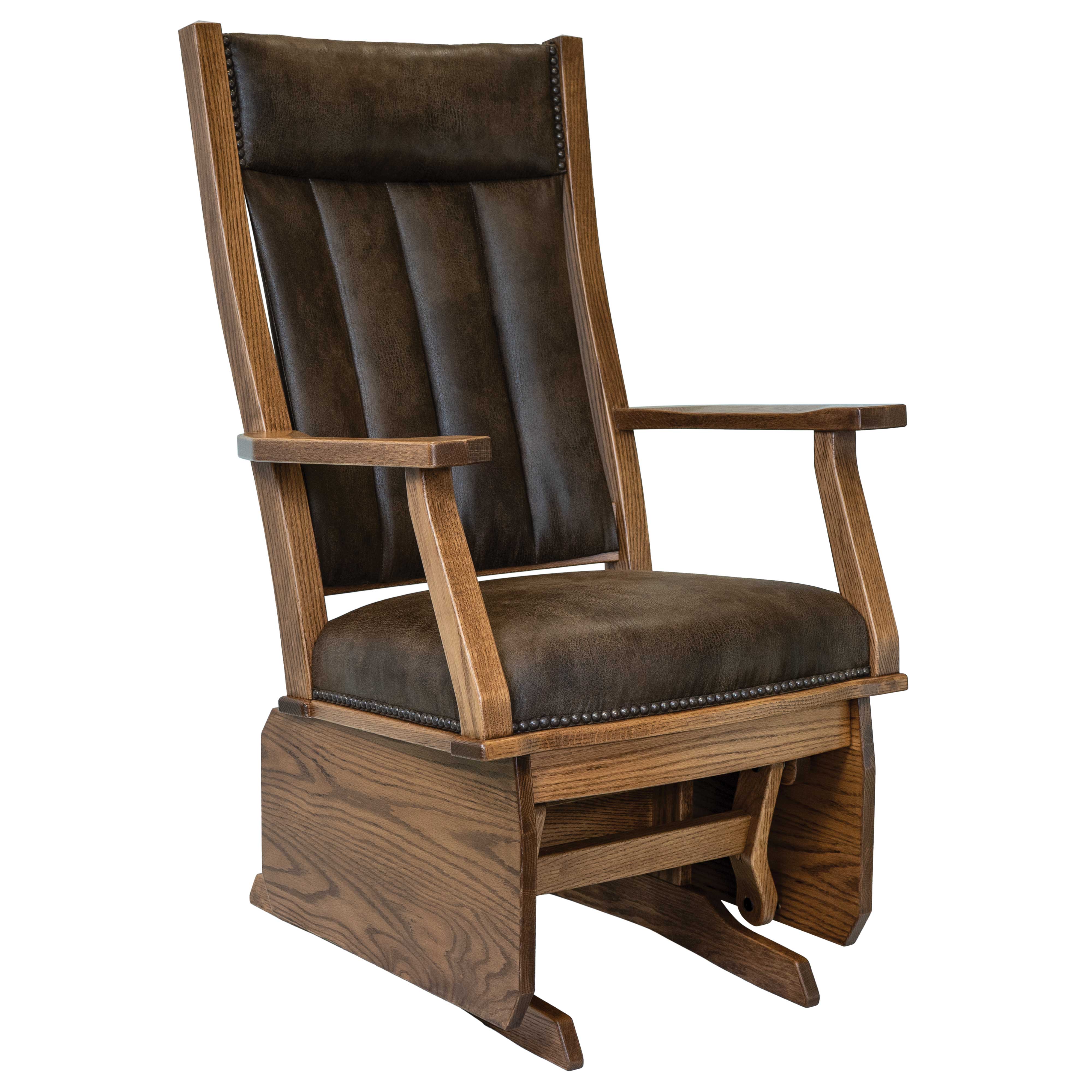 QW Amish Mission Glider Quality Woods Furniture