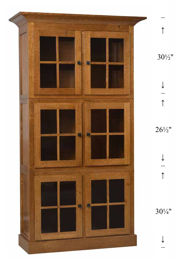 QW Amish Mission Stackable Bookcase