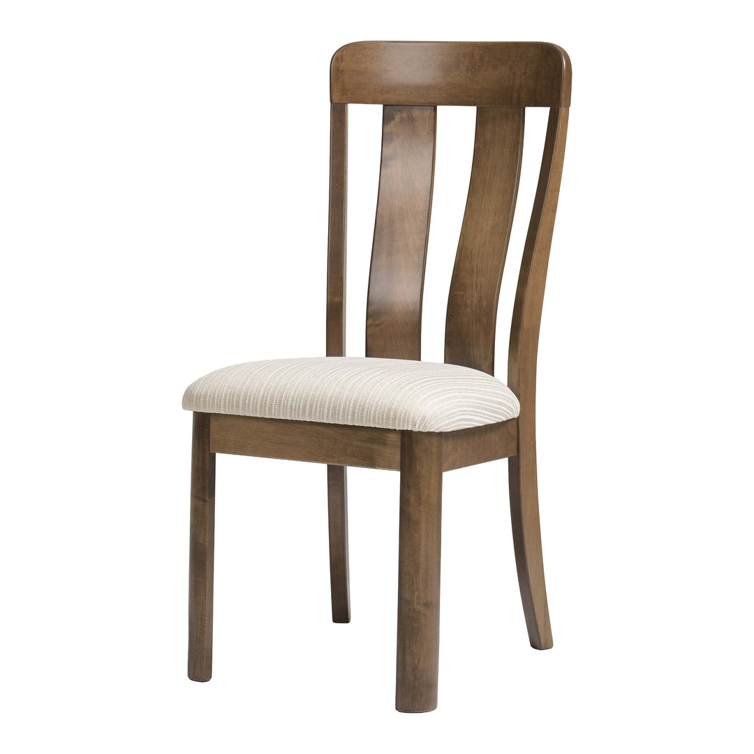 QW Amish Aspen Side Chair with Upholstered Seat