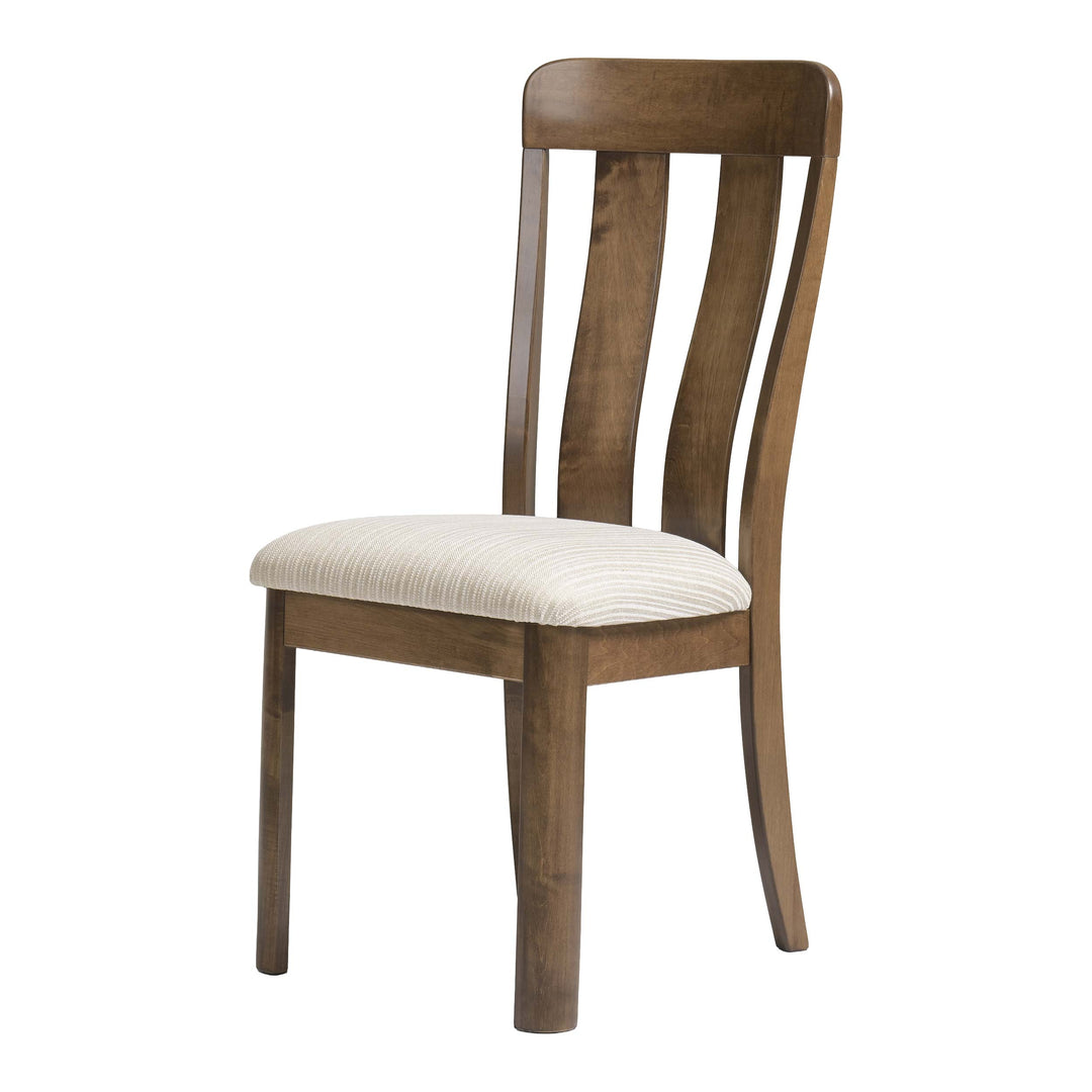 QW Amish Aspen Side Chair with Upholstered Seat
