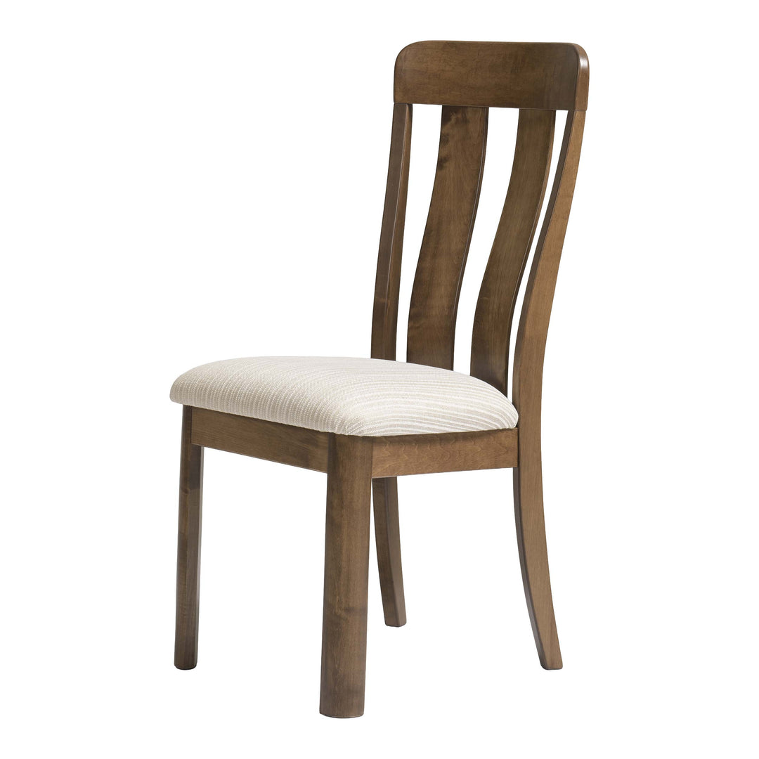 QW Amish Aspen Side Chair with Upholstered Seat
