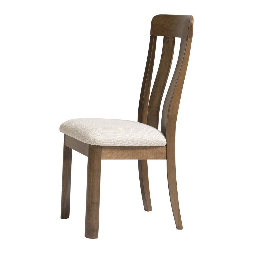 QW Amish Aspen Side Chair with Upholstered Seat