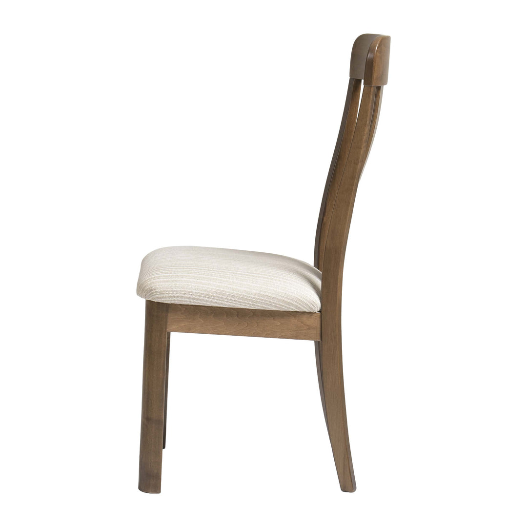 QW Amish Aspen Side Chair with Upholstered Seat