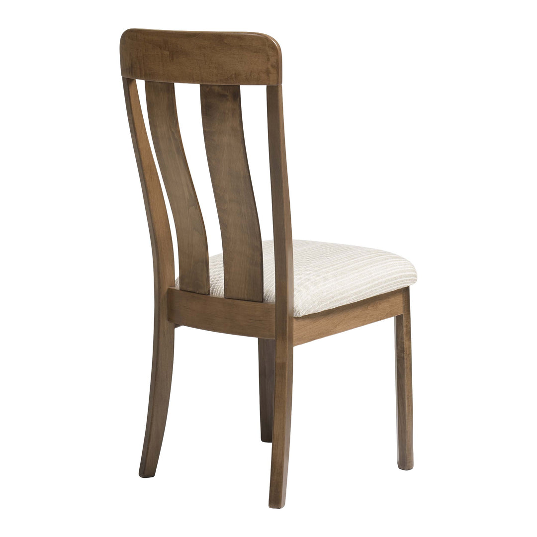 QW Amish Aspen Side Chair with Upholstered Seat