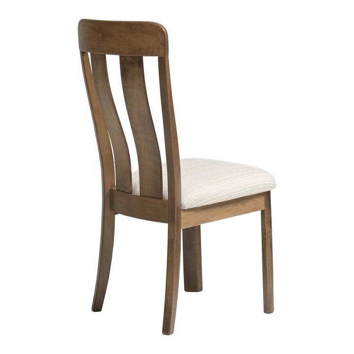 QW Amish Aspen Side Chair with Upholstered Seat