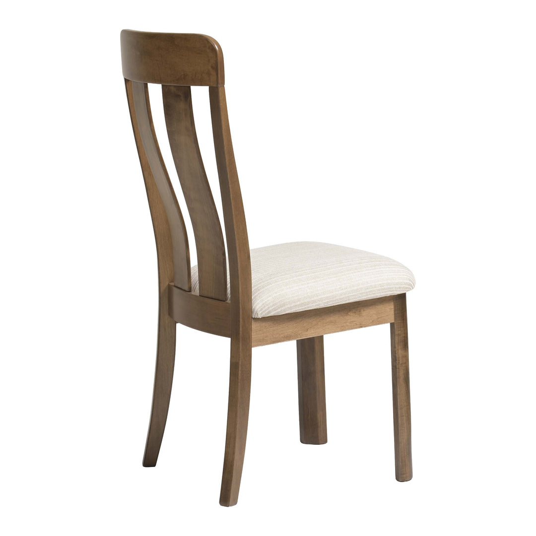QW Amish Aspen Side Chair with Upholstered Seat