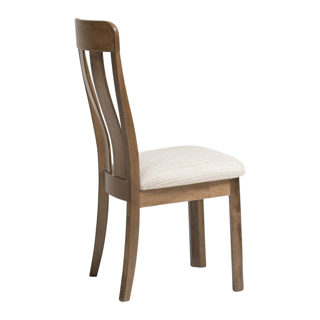 QW Amish Aspen Side Chair with Upholstered Seat