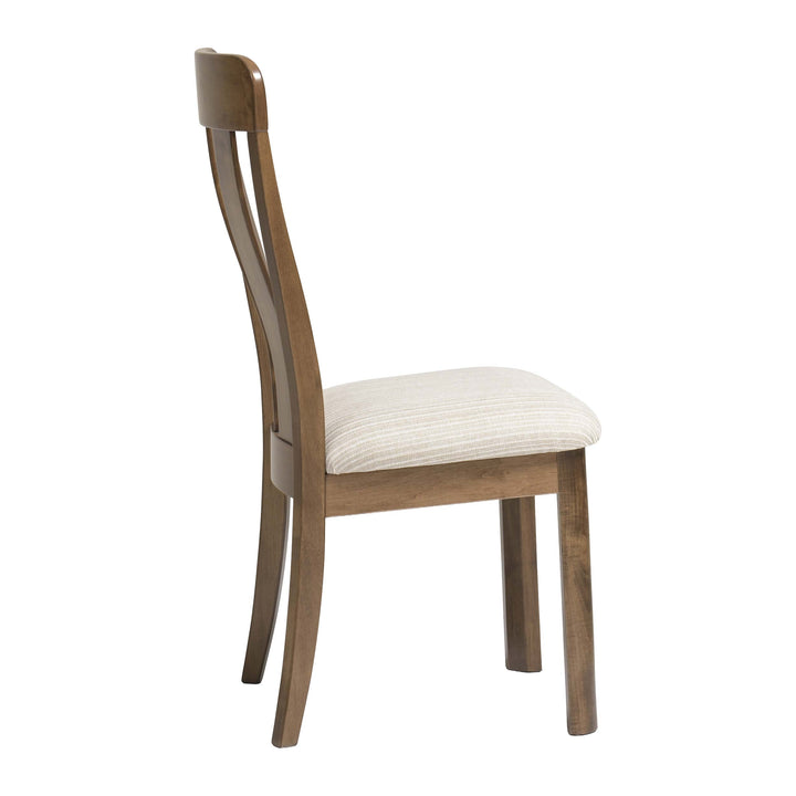 QW Amish Aspen Side Chair with Upholstered Seat
