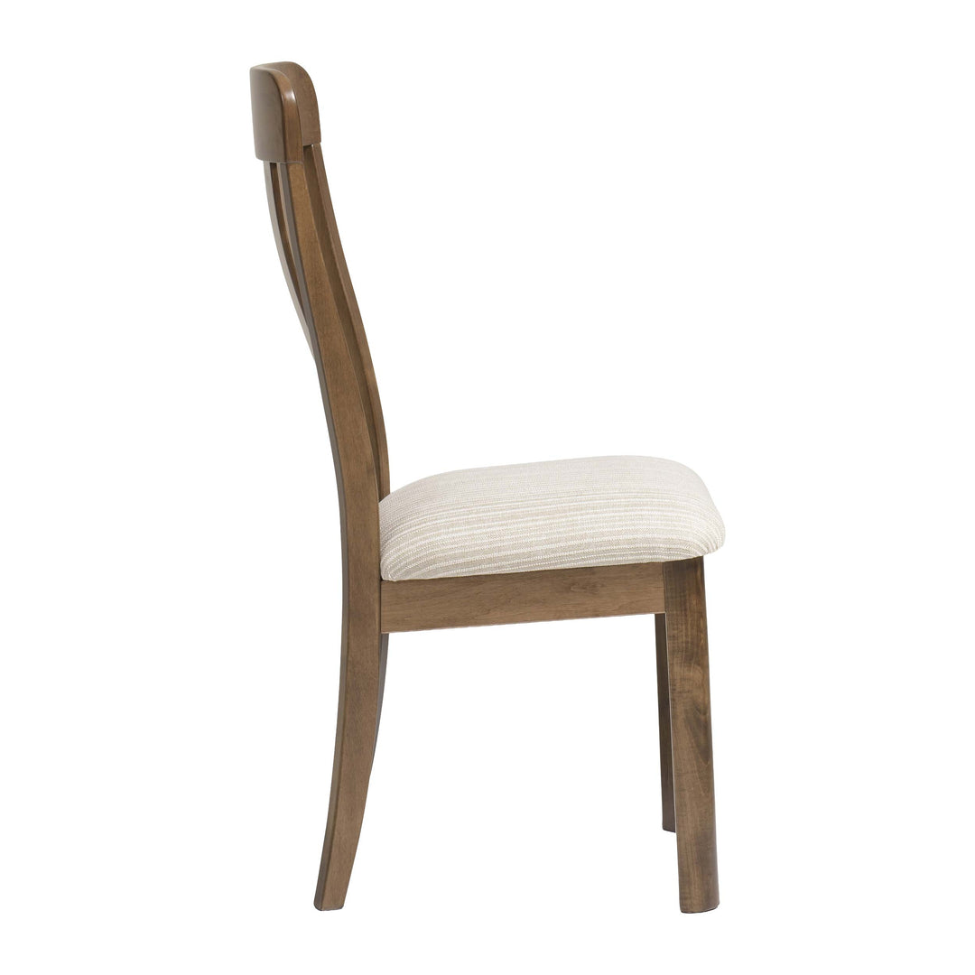 QW Amish Aspen Side Chair with Upholstered Seat