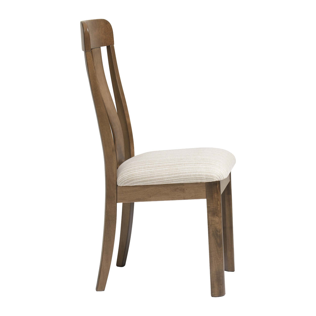QW Amish Aspen Side Chair with Upholstered Seat