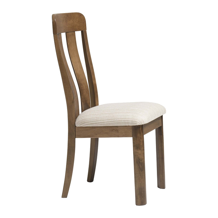 QW Amish Aspen Side Chair with Upholstered Seat
