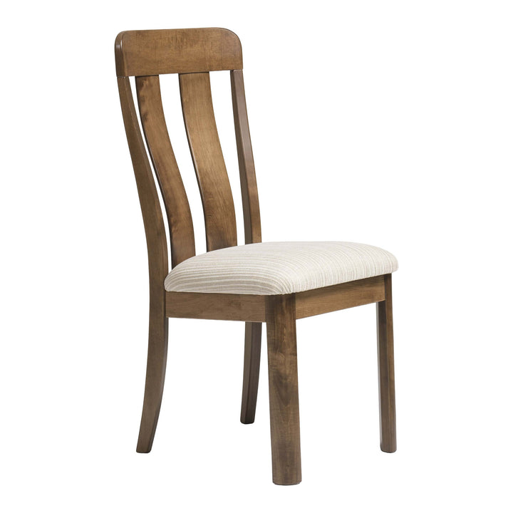 QW Amish Aspen Side Chair with Upholstered Seat