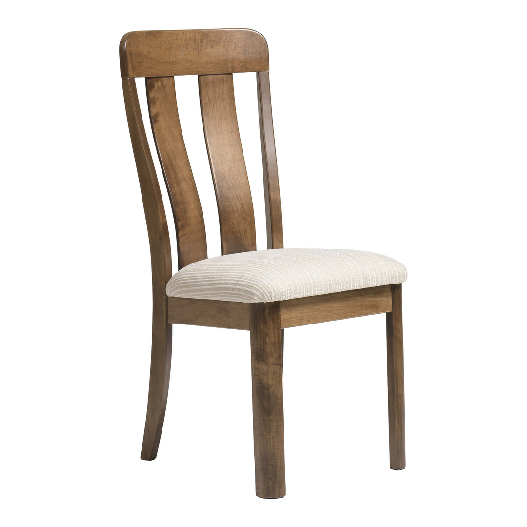 QW Amish Aspen Side Chair with Upholstered Seat