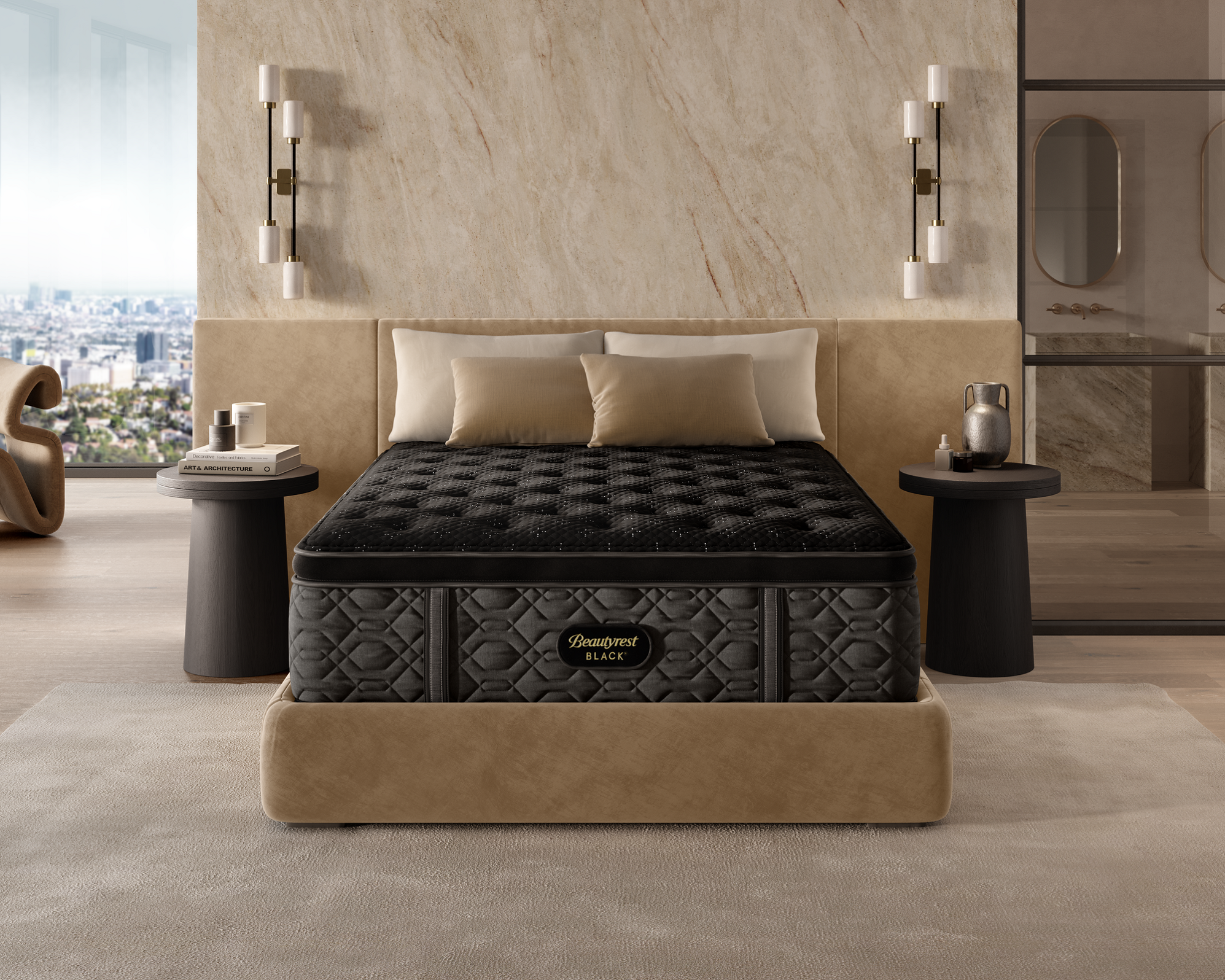 Beautyrest Black Series Three Firm Full Mattress Set - Thumbnail 3